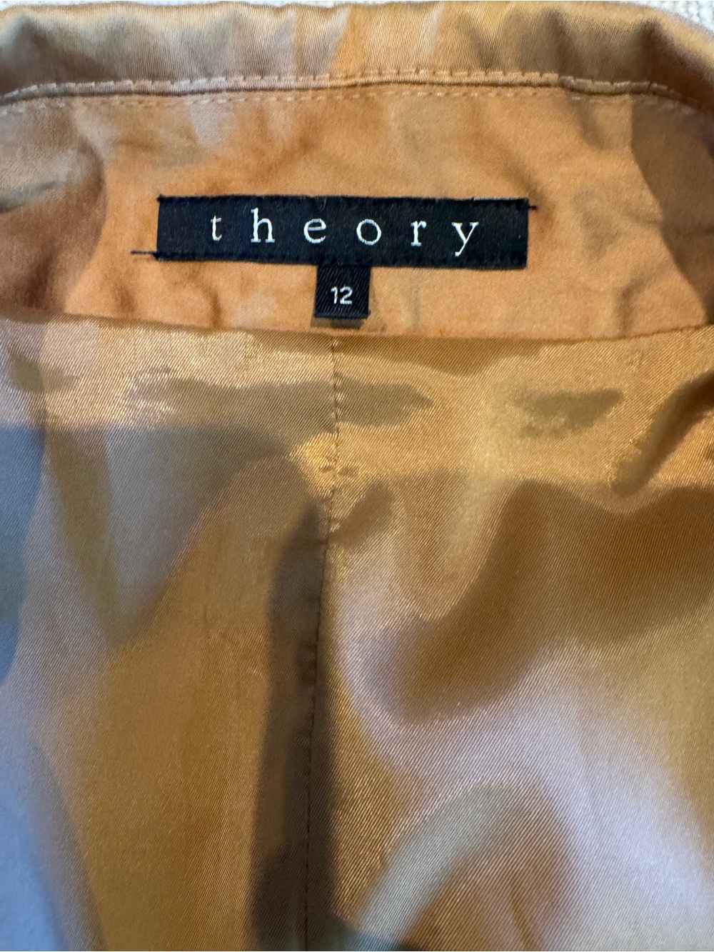 Vintage Theory Y2K Bronze Cotton Sateen Fitted Blazer Jacket - Picture 10 of 14